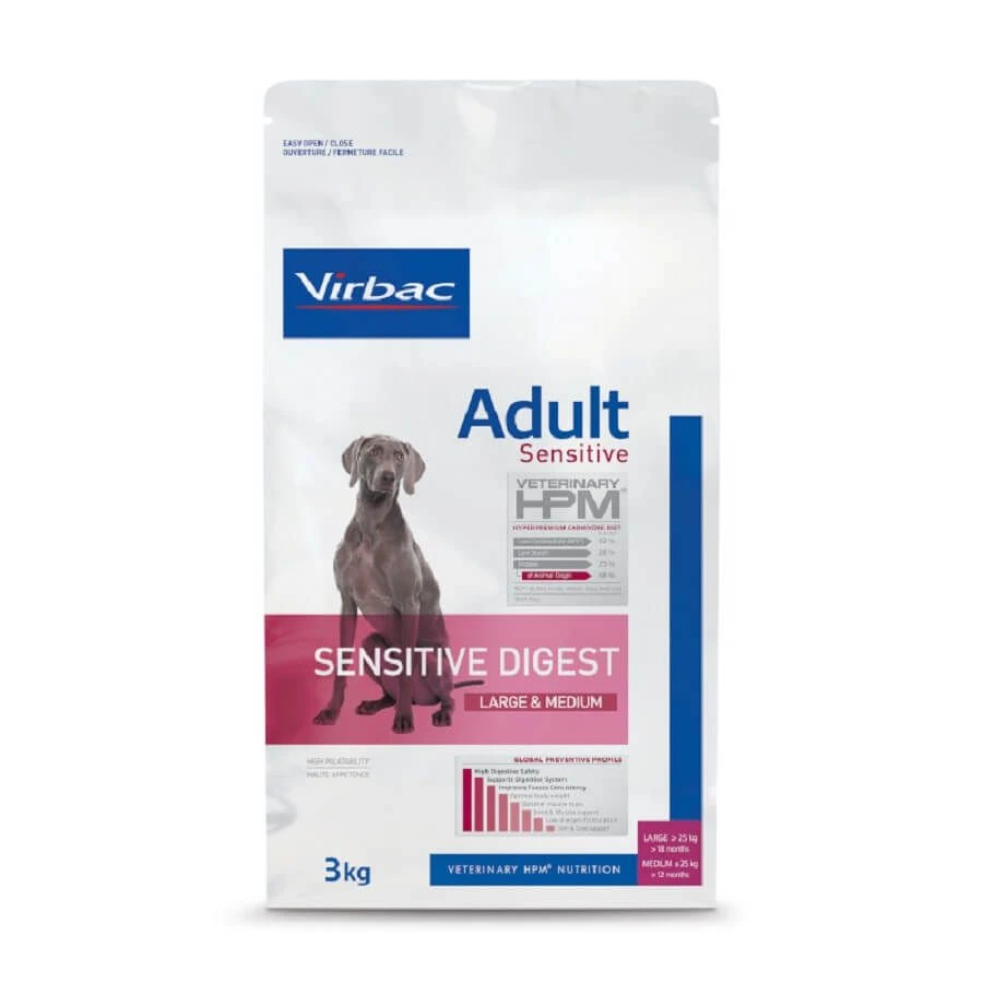 Virbac Veterinary HPM Sensitive Digest Large & Medium Chien 3 Kg 1 Virbac Veterinary HPM Sensitive Digest Large & Medium Chien 3 Kg