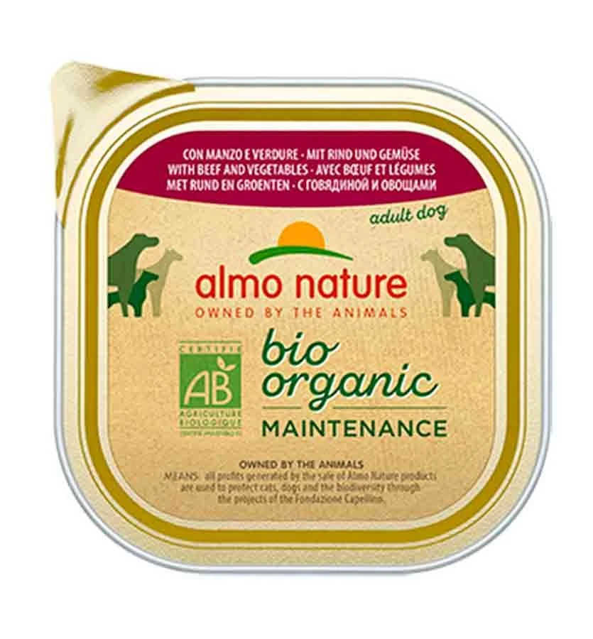 Almo Nature Chien Bio Maintenance Boeuf Legumes 32 X 100 G