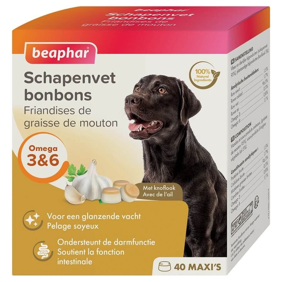 Beaphar Friandises Maxi Graisse De Mouton & Ail Pour Chien X40 1 Beaphar Friandises Maxi Graisse De Mouton & Ail Pour Chien X40