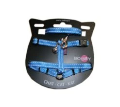 Bobby Harnais + Laisse Safe Bleu Pour Chat