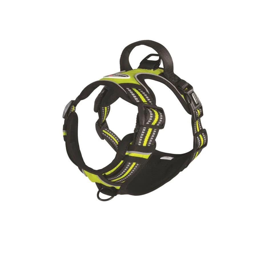 Camon Harnais Réfléchissant Chien Jaune XL 1 Camon Harnais Réfléchissant Chien Jaune XL