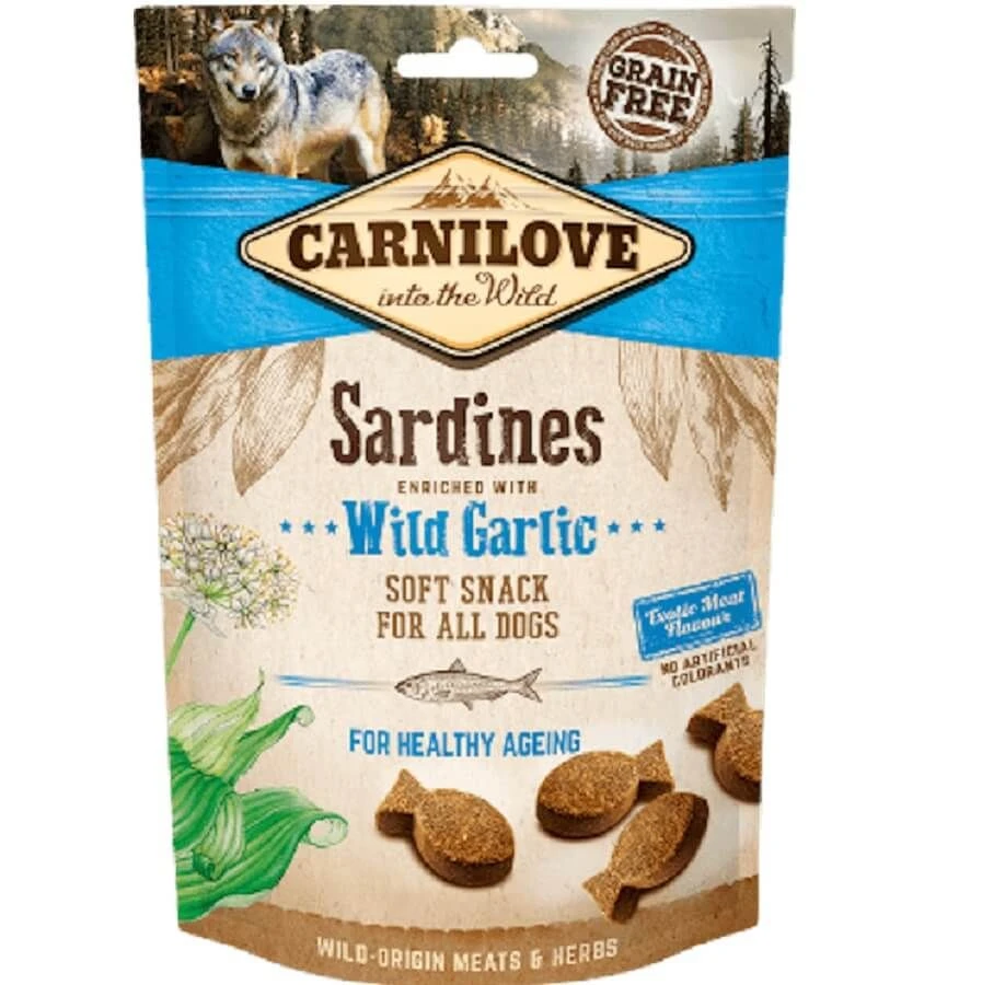 Carnilove Friandises Semi-Humides Sardines & Ail Chien 200 G