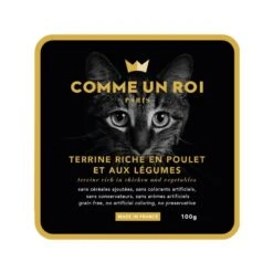 Comme Un Roi Chat Poulet Légumes 16 X 100 G