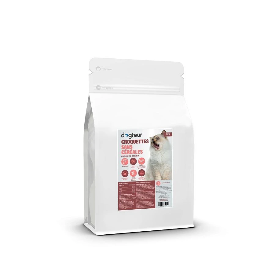Dogteur Premium Sans Céréales Saumon Chat Adulte 2 Kg