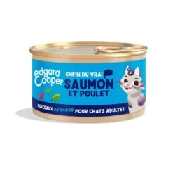 Edgard & Cooper Saumon & Poulet Chat 18 X 85 G