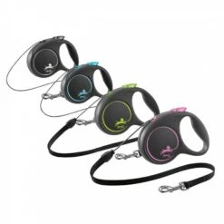 Flexi Black Design Laisse Corde XS Noir 3 M -Animal Fournitures Boutique flexi black design laisse corde 2 2