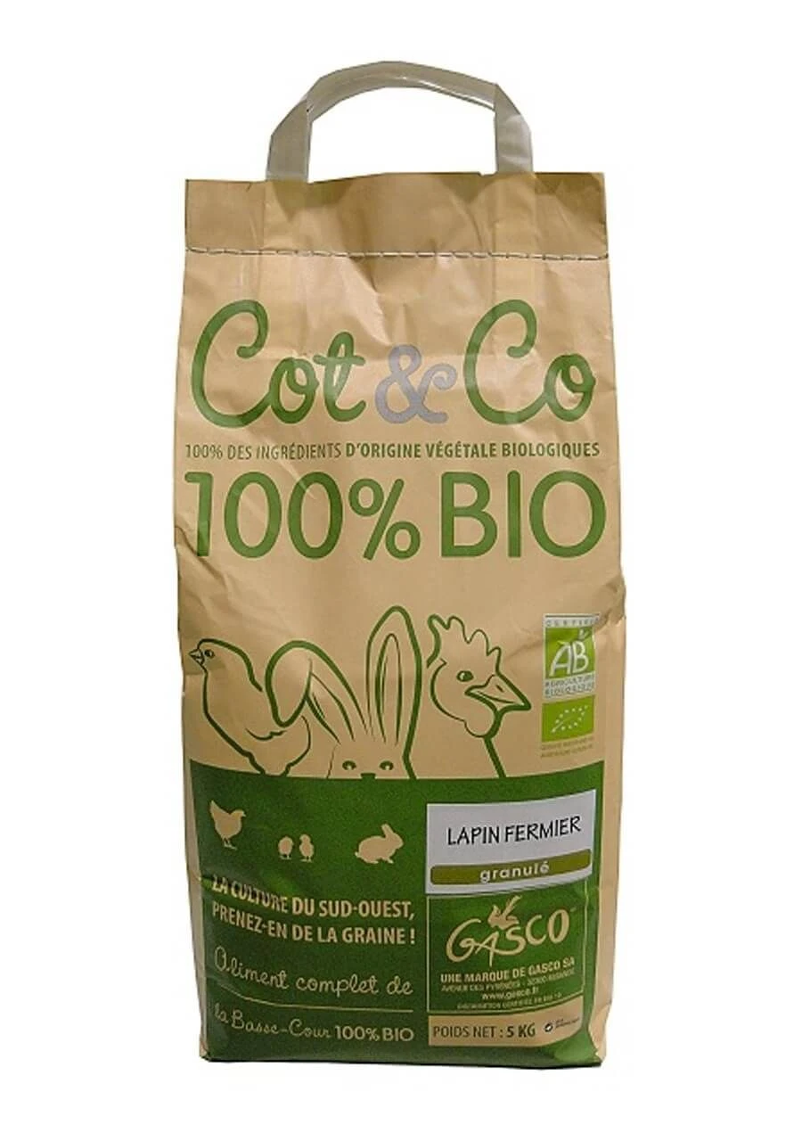 Gasco Cot & Co Bio Lapin 5 Kg 1 Gasco Cot & Co Bio Lapin 5 Kg