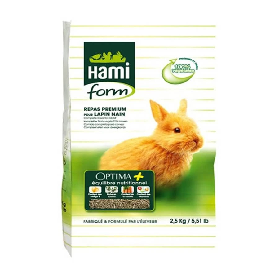 Hami Form Repas Premium Optima + Lapin Nain 2.5 Kg 1 Hami Form Repas Premium Optima + Lapin Nain 2.5 Kg