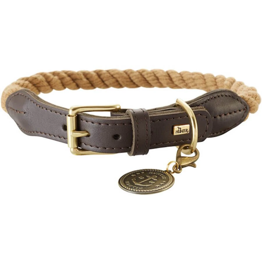 Hunter Collier List Pour Chien Beige L