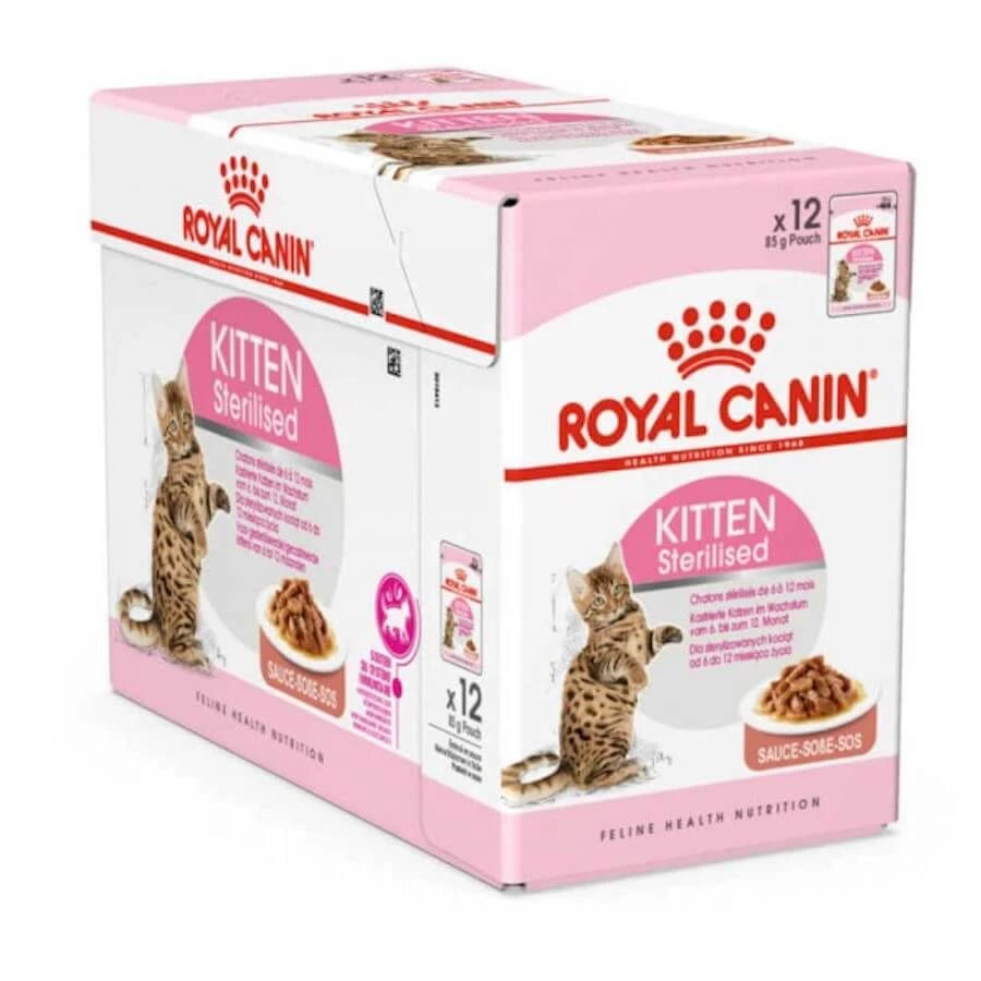 Royal Canin Kitten Sterilised Sachet 12 X 85 Grs