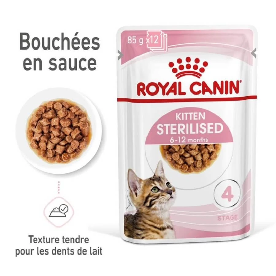 Royal Canin Kitten Sterilised Sachet 12 X 85 Grs – Image 5