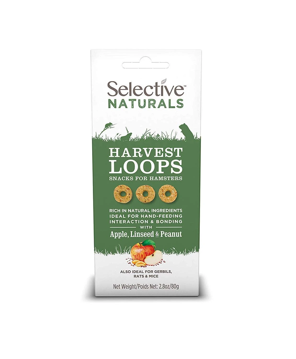Supreme Selective Naturals Harvest Loops Hamsters 80 G X4