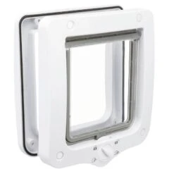 Trixie Chatière Manuelle à 4 Positions Blanc