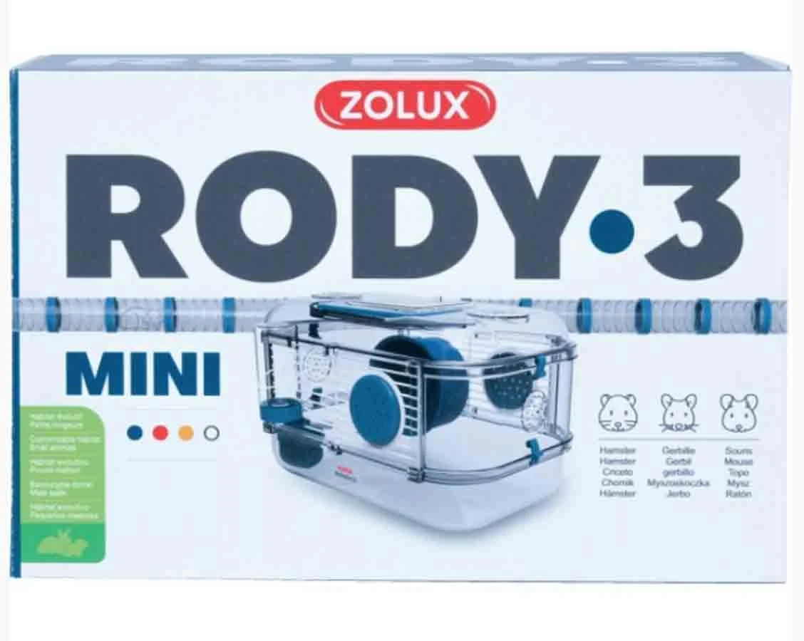 Zolux Cage RODY.3 Mini Bleu 2 Zolux Cage RODY.3 Mini Bleu – Image 2